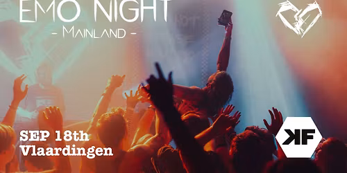 Emo Night Mainland | De Kroepoekfabriek — uitgaan in Vlaardingen
