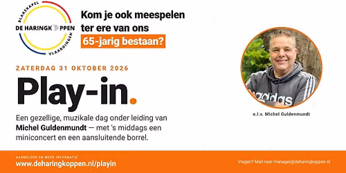 Play-in ter ere van ons 65-jarig bestaan, o.l.v. Michel Guldenmundt — theater in Vlaardingen