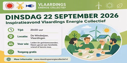 Inspiratieavond van het Vlaardings Energie Collectief — lezing in Vlaardingen
