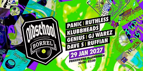 Oldschool Borrel 29 JAN 2027 — uitgaan in Vlaardingen