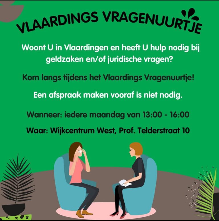 Inloopspreekuur wijkteam (vrijdag) — lezing in Vlaardingen